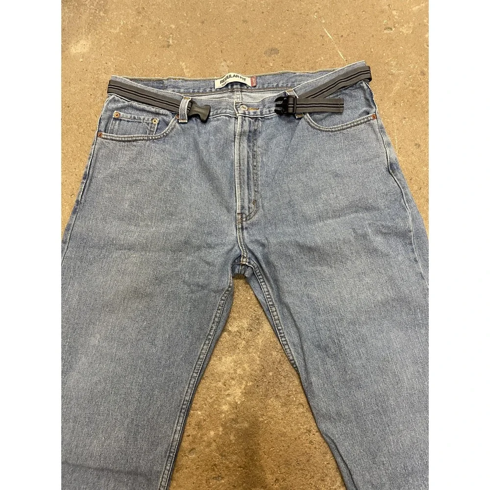 Levis 505‎ Jeans Mens 40x30 Blue Regular Fit Straight Leg Zip Fly Medium Wash